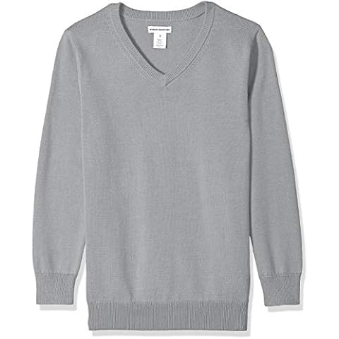 Amazon Essentials Boys' V-Neck Sweater Cover