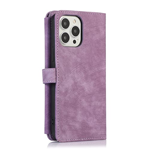 Housse en cuir de luxe pour iPhone 13 Pro Max avec porte-cartes élégant vert