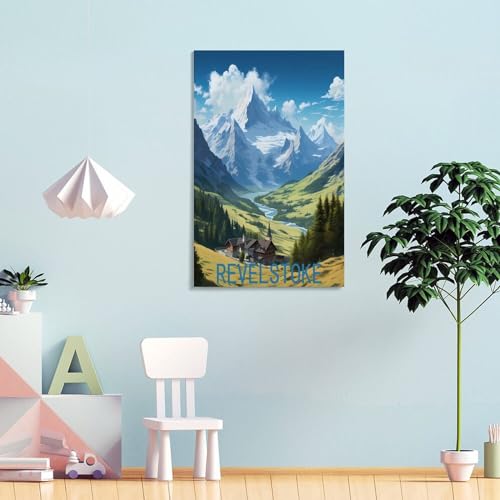 Poster Revelstoke Canada impression sur toile déco murale 40x60