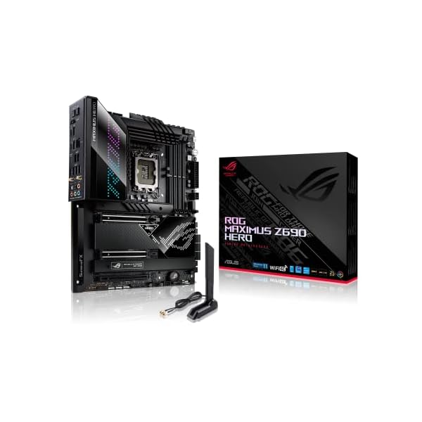ASUS ROG Maximus Z690 (Alder Lake) Hero - Placa base Intel LGA 1700 ATX (VRM de 20+1 fases, PCIe 5.0, 2.5 GB Ethernet, Wi-Fi 6E, conector frontal USB 3.2 Gen. 2x2, Dual Thunderbolt 4 y Aura Sync )