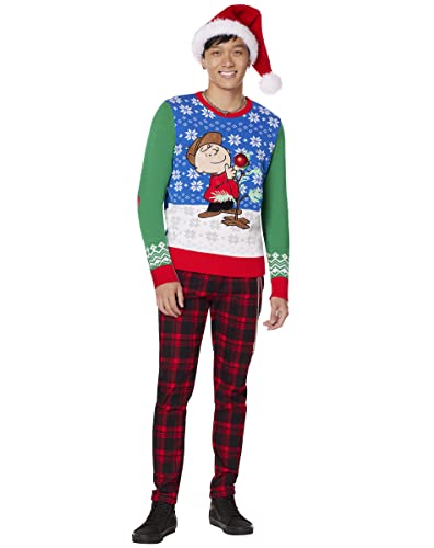 Spencer’s Peanuts Light-Up Charlie Brown Tree Ugly Christmas Sweater | Light-Up Christmas Sweater2