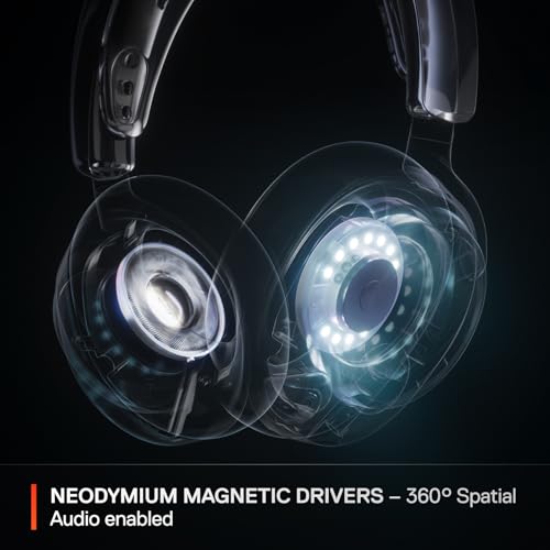 Image of SteelSeries Arctis Nova Pro Wireless Multi-System Gaming Headset - Neodymium Magnetic Drivers - ANC - 2 Battery System - ClearCast Gen 2 Mic - PS5, PS4, PC, Switch, Mobile - White