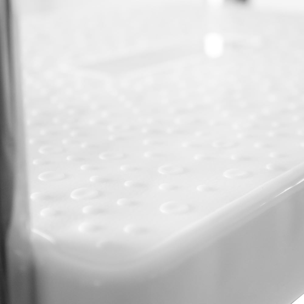 Poolleiter für teilversenkte & teileingelassene Becken mit Plattform, V2A Edelstahl, 4+1 Anti-Rutsch-Stufen, bis 125 cm Beckentiefe, Halbhochbecken