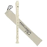 Percussion Plus PP1619 Colourful Soprano Descant Recorder, White