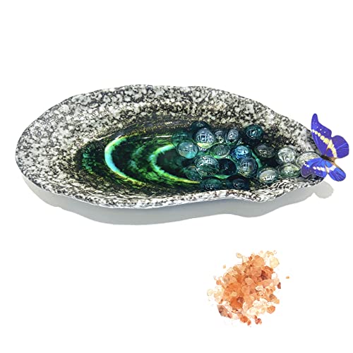 Butterfly Puddler Stone Outdoor Butterfly Feeder Garden Decor for Butterfly, Bee, Lawn Decoration...