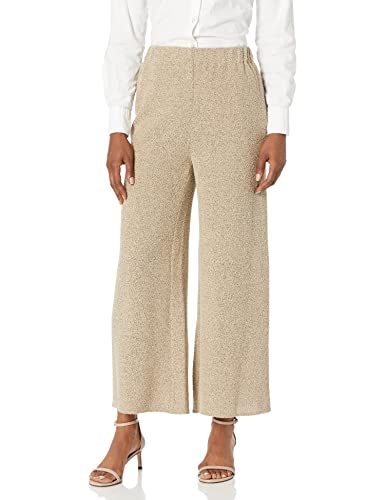 Theory Women's Easy Wide Pull-on Pant in Tweed Terry