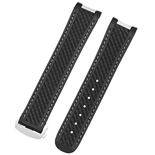 Bracelet de remplacement en silicone qualitatif 20mm pour Speedmaster