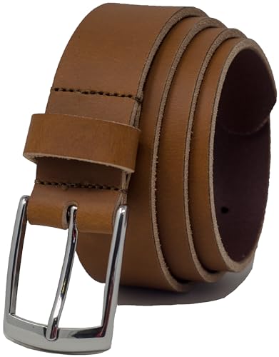 Ashford Ridge Made in England 34mm Full Grain Leather Belt with Classic Buckle