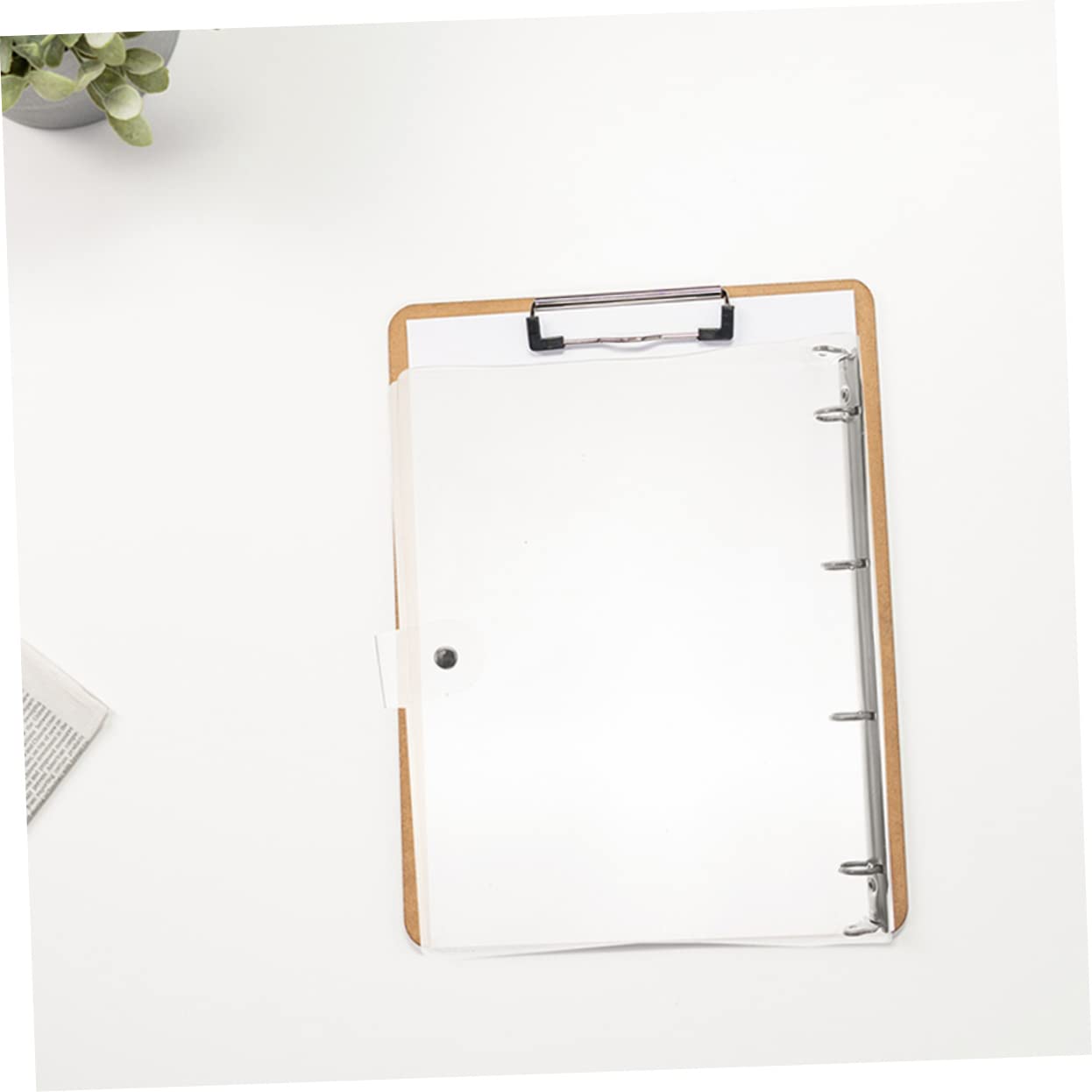 3 Stück Transparenter Ring Ordner Teiliges Robuster Dokumentenordner mit Kreativer Klappmechanik Vielseitiger Papierorganizer für Büro und Wichtige Akten Leicht und Tragbar