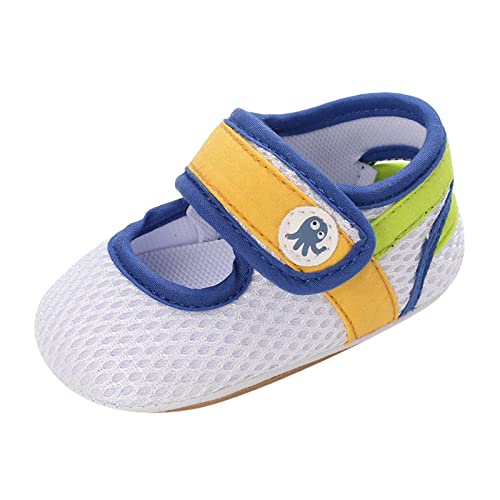 Summer Children Infants Boys and Girls Flat Floor Sports Mesh Breathable and Comfortable Hook Loop Spearmint Baby Shoes