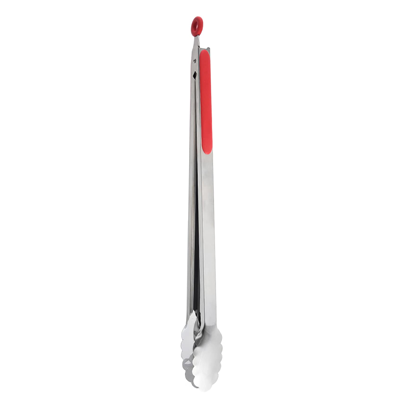 UPTALY 18inch Extra Long Grill Tong (1 pcs, red), Stainless Steel Barbecue Tongs with Long Handle, Large Sized Food Tong, Thicken Steak Tongs, Serving Tong for Cooking, Grilling, BBQ, Buffet