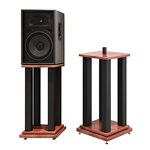 BTZHY Speaker Stands,2 Pack Bookshelf Metal Steel Frame Support, Holds Satellite and Small Bookshelf Speakers