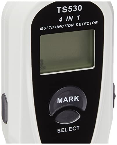 Amazon Basics Stud Finder Metal Wood Ac Wire Scanner Beam Sensor Studs Center Finding 4-In-1 Electronic Joist Finders With Lcd Display, Black & White #TOP5