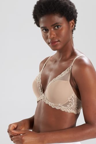Image of Natori Women Feathers Lace Plunge T-Shirt Bra