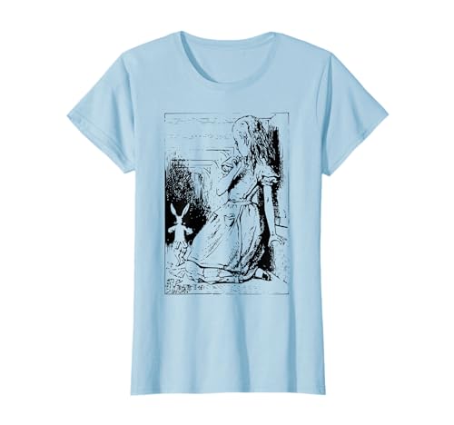 Women's Alice in Wonderland T-shirt Mens White Rabbit Shirt T-Shirt