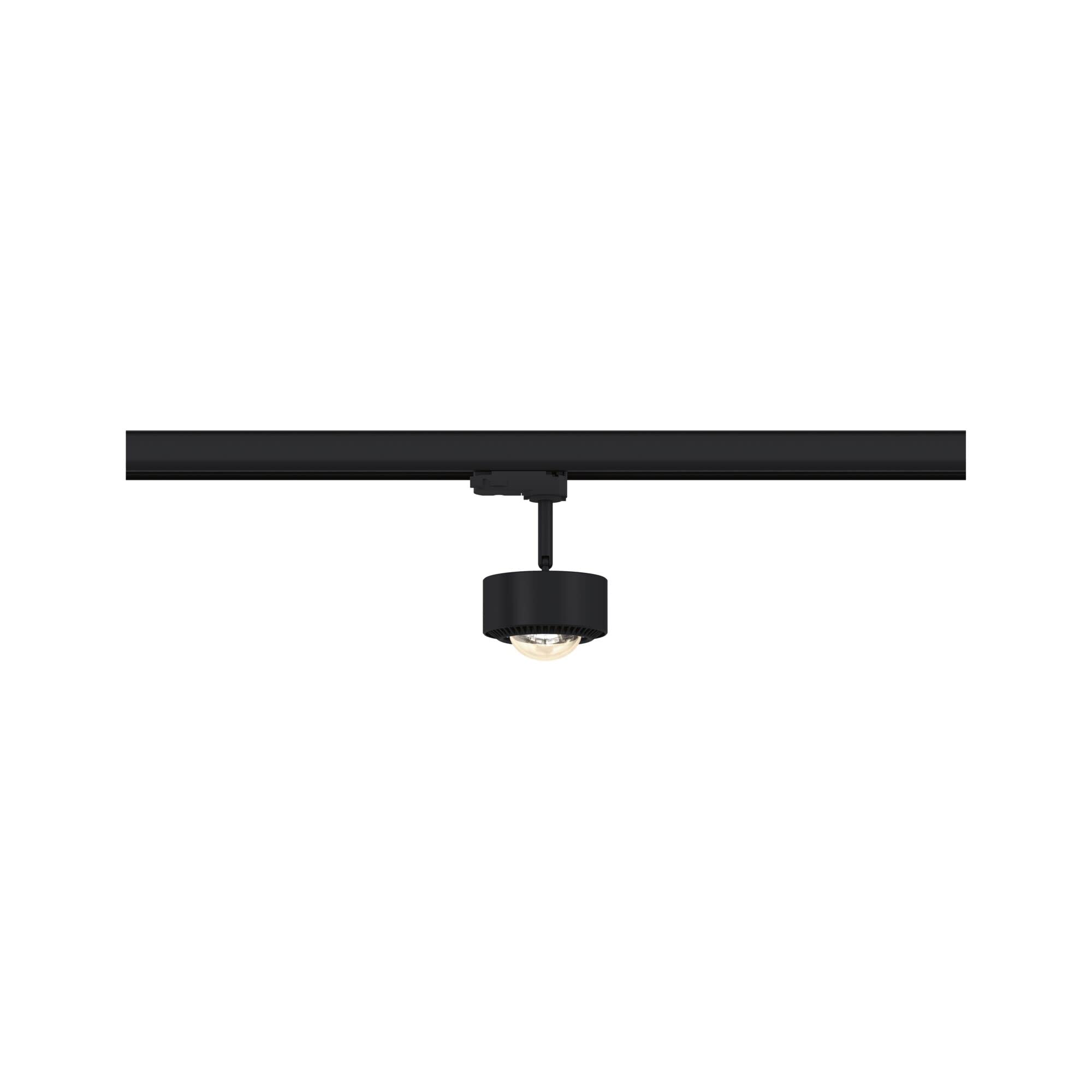Paulmann 91390 system szynowy LED ProRail3 spot szynowy Aldan 8,5 W, 3000 K, 230 V, czarny, chromowany, możliwość ściemniania, szyna sufitowa, metalowa