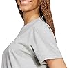 adidas Women's Essentials Small Logo T-Shirt, Medium Grey Heather, XS #4
