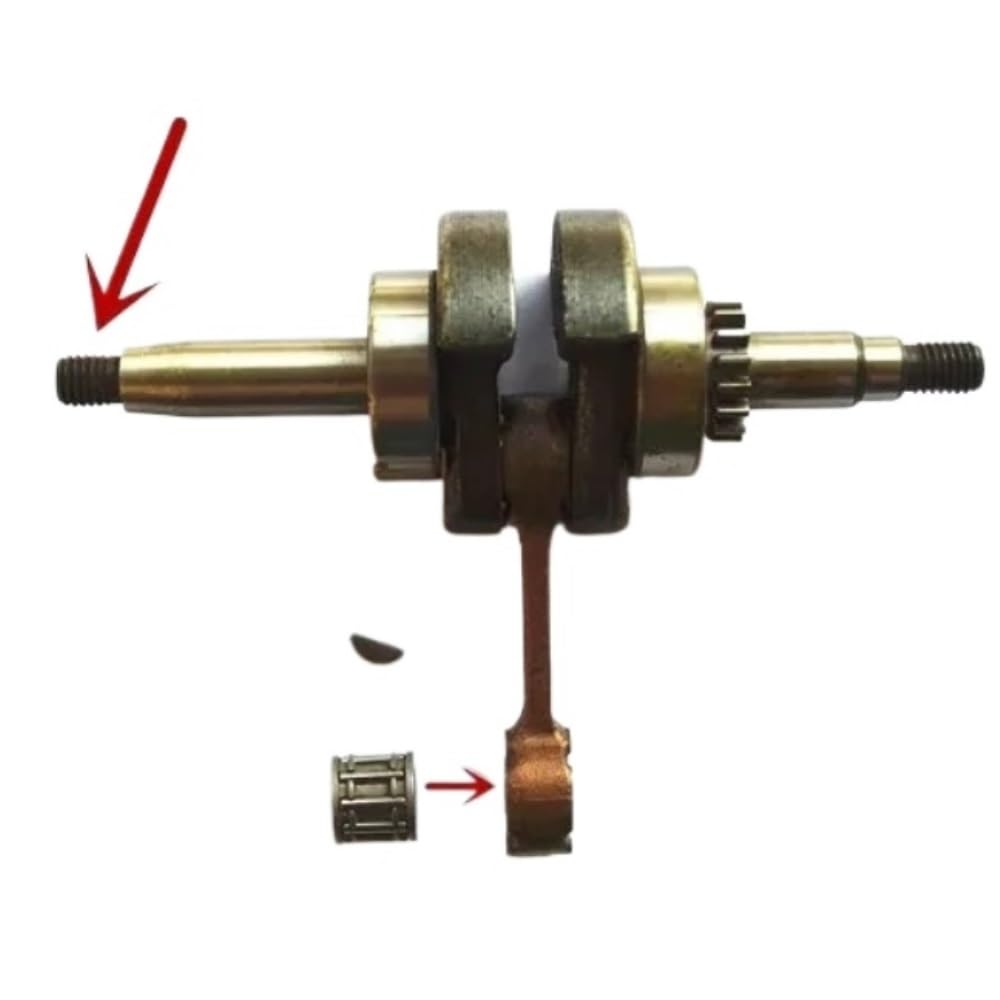 Cojinete De Agujas del Cigüeñal, Llave Woodruff Apta For Motor EH035, Desbrozadora, Recortadora, Eje De Manivela