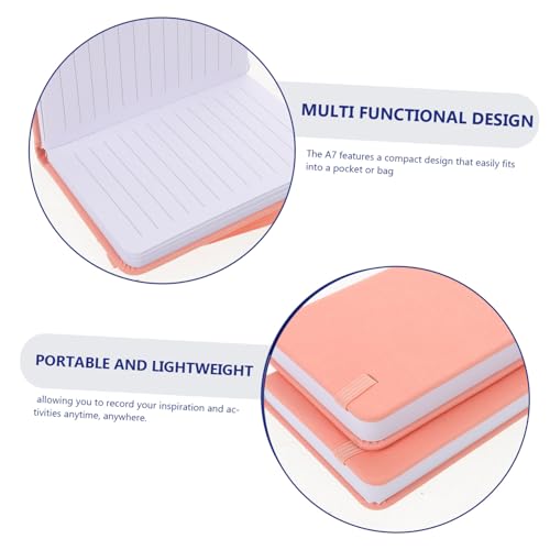 Carnet ligné portable avec marque-page lot de 10 petits blocs-notes de poche légers