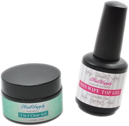 Amazon ネイルサプライ ノンワイプトップジェル15ml 4in1ジェル15ml お得セット 宅配便限定 Nailsupply ネイルサプライ ジェルネイル 通販