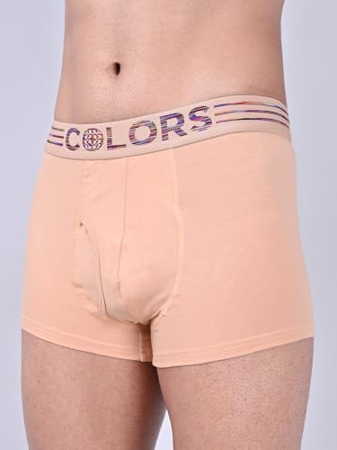 Image of Rupa Colors Solid Trunk for Men, Cotton Blend, Outer Elastic, Regular Fit, Pack of 1