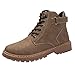 CommittedeStiefel Herren Winter Kurzschaft Stiefel Leder Klassische Boots Winterschuhe rutschfest Wasserdicht Schnürstiefel Lässige Outdoor-Stiefel, Abriebfeste