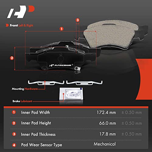 A-Premium Front and Rear Ceramic Brake Pads Set Compatible with Chrysler by A-Premium - Used condition - Image 5
