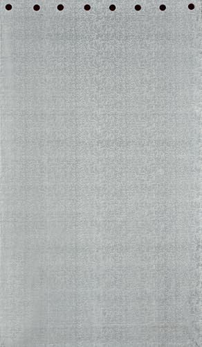 Image of Crosshatch Pastel Grey Polyester Window Curtains 5 Feet | Darkening Drapes with Eyelets | Set of 2 Panels for Living Room, Bedroom & Office