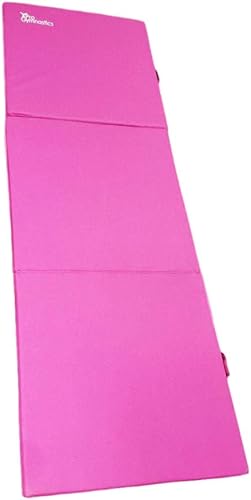 Miniatura 4 de 5 Star TD Colchoneta de gimnasia de 2 x 6 pulgadas, triple pliegue, 2 pulgadas de grosor, plegable, con 2 asas de transporte para gimnasia, yoga,