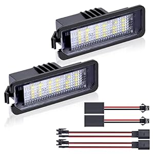 URAQT LED Kennzeichenbeleuchtung 2er Set 6500K