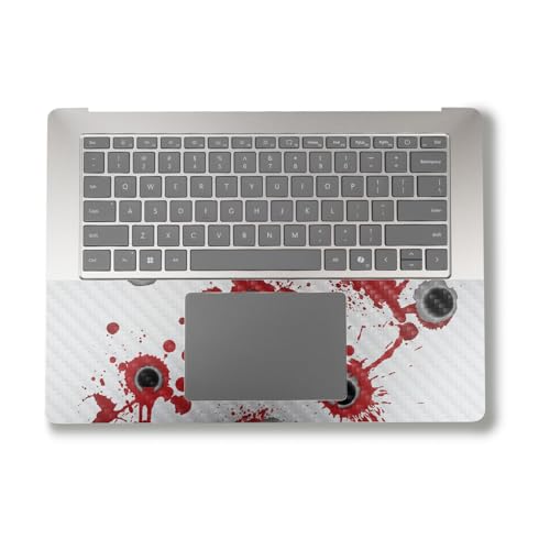 Image of Carbon Fiber Laptop Skin Compatible with Alienware X16 R2 (2024) - Bullet Holes - Premium 3M Vinyl Protective Wrap Decal Cover - Easy to Apply | Crafted in The USA by MightySkins