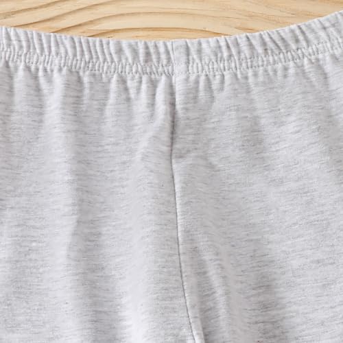 Girls Leggings 1to6 Years Solid Elastic Waist Leggings Toddler Girls Summer Loose Pants with Bow Home Pants Sweat Pant4