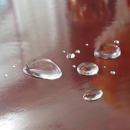 Wonderla Clear Vinyl Tablecloth, PVC Rectangle 100% Waterproof Oil Proof Clear Table Cloths Lace, Table Protector for Indoor Outdoor Holidays Party Decor. (52" x 70") by Wonderla - Image 4