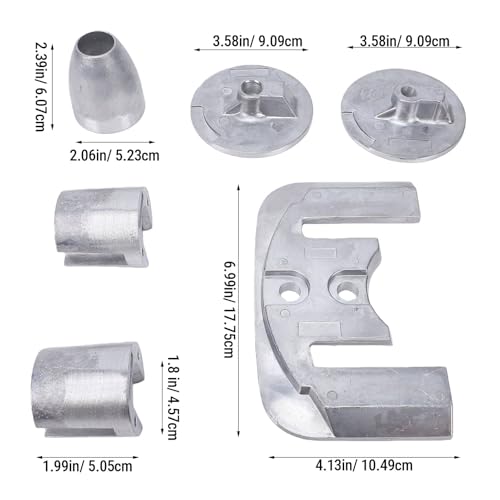 Kit de ánodo de aluminio para transmisiones Mercruiser Bravo 3 6