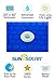 Sun2Solar Blue 20 ft x 40 ft Rectangle Pool Solar Cover | 1600 Series | Heat Retaining Solar Blanket | for Heating Rectangular Inground & Above Ground Swimming Pools | Includes 6 Heavy-Duty Grommets
