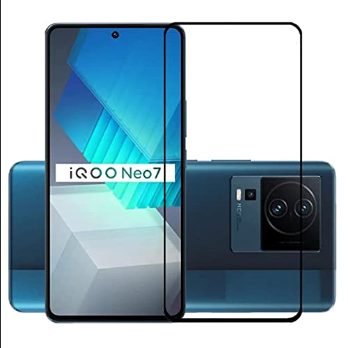 Image of ZARALA Tempered Glass Screen Protector Compatible For Iqoo Neo 7 5G, Iqoo 11 5G And Iqoo 9T 5G (Black) With Edge To Edge Coverage And Easy Installation Kit For Cellphone(Iqoo Neo 7 5G)