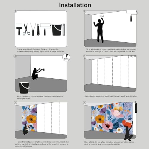 Murales papel tapiz azul cielo decorativos para transformar su dormitorio 8