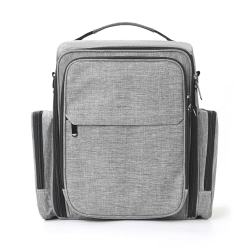 Elegante porta smalto per unghie a 3 scomparti Organizzatore cosmetico resistente all ' acqua Perfetto per esperti e utenti del salone Organizzatore per smalto per unghie con maniglia per trasporto