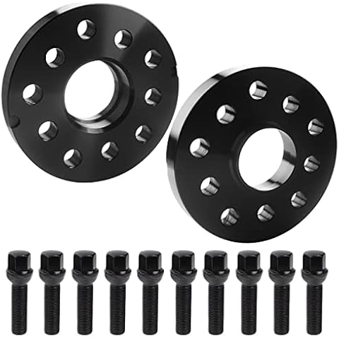 GAsupply 5X100 & 5X112 Wheel Spacers, 20mm Hubcentric Forged Spacers with Ball Seat Bolts Hub Bore 57.1mm Thread Pitch M14x1.5 Compatible with Audi TT A3 A4 A6 A8 S4 S6 S8 Volkswagen Golf Cover