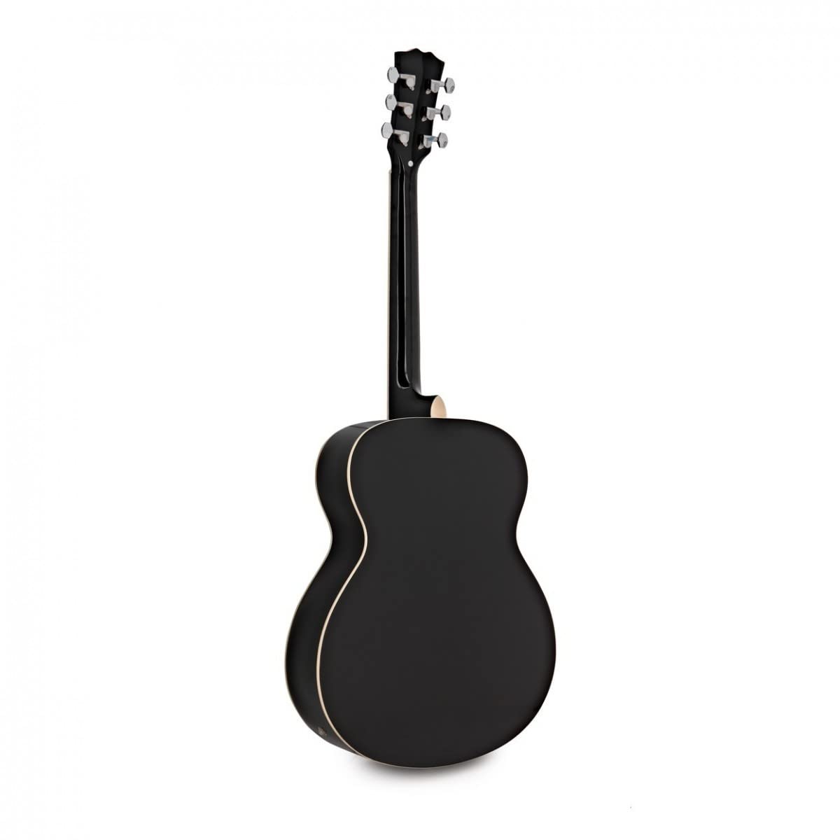 Gear4music Guitarra electroacústica negra con preamplificador de 4 bandas EQ