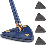 【Diseño giratorio y expandible】Varilla extra larga de 1,3m para alcanzar fácilmente los puntos de polvo y ayudarle a eliminar el polvo de una manera más fácil. Apto para personas mayores y niños.