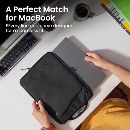 Image of tomtoc Slim & 360 Protective Laptop Sleeve for 14-inch MacBook Pro M5 Pro /Max (2026), M5 /M4 /M3 /M2 /M1 A3434 A3112 A3401 A3185, Water-Resistant Case Bag with CornerArmor, Fits 13.8 inchSurface Laptop AI PC | M4 /M3 /M2 /M1 Pro /Max A3426 A3427 A3434 A3112 A3401 A3185, Water-Resistant Case with CornerArmor
