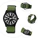 Imagen de PRETYZOOM Reloj de Cuarzo para Hombre Correa de Nylon Negra