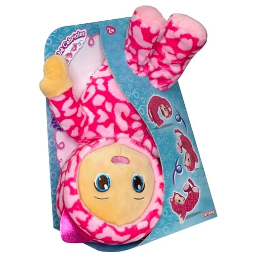 Lansay - MON BEBE CABRIOLES - Poupon Interactif pour Enfants dès 2 ans - Peluche Poupée Toute Douce - Fais des Galipettes - Idée Cadeau Filles et Garçons - Fonctionne Sans Piles