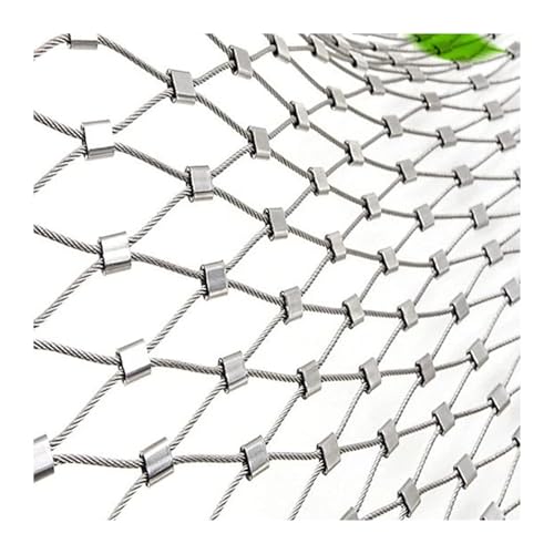 Malla de acero inoxidable 304 con rombos de 5cm para cerramientos anticaídas