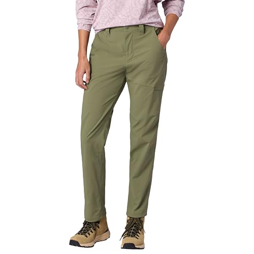 MARMOT Women's Trailway Pant - Lightweight Stretch, Olive Grove, 4