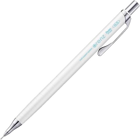 Pentel Orenz Uç Korumalı Teknik Çizim Ve Yazı İçin Mekanik Kurşun Kalem, 0.5 Mm, Beyaz