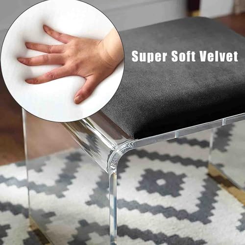 Tabouret moderne en acrylique violet pour chambre et salon chic