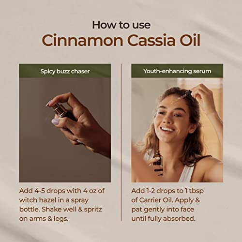 Gya Labs Cinnamon Essential Oil For Diffuser - 100% Natural Cinnamon Oil Essential Oil For Skin, Aromatherapy - Cassia Essential Oil For Sprays & Hair, Diy Recipes & Personal Care (0.34 Fl Oz) #TOP6