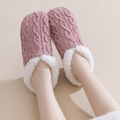 Image of Fuzzy Fluffy Slipper Socks with Grips for Women & Men for House